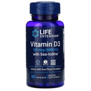 Заказать Life Extension Vitamin D3 5000 МЕ with Sea-Iodine 60 софтгель